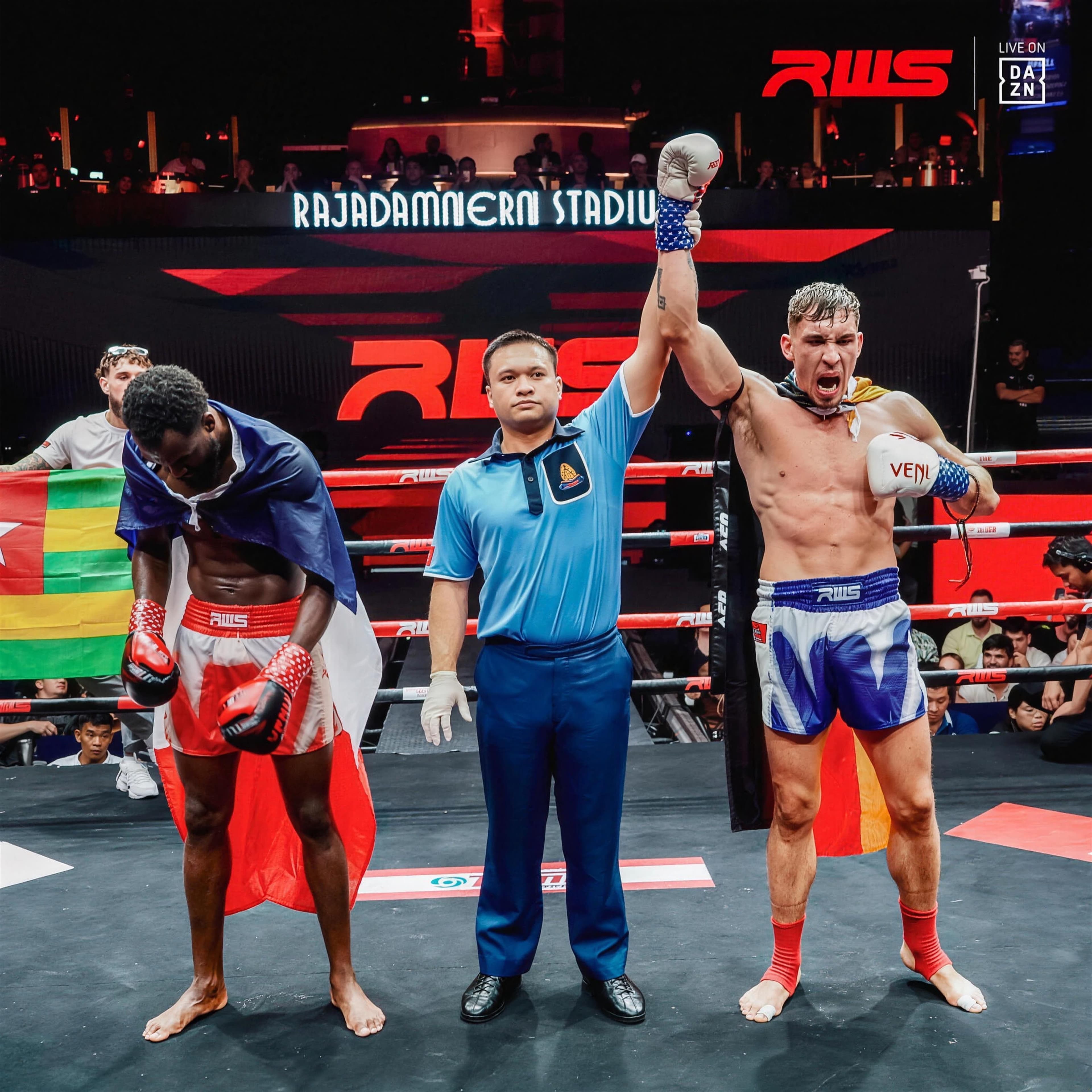 Sieg im Rajadamnern Stadium, Bangkok — MuayThaiCamp28 Teilnehmer